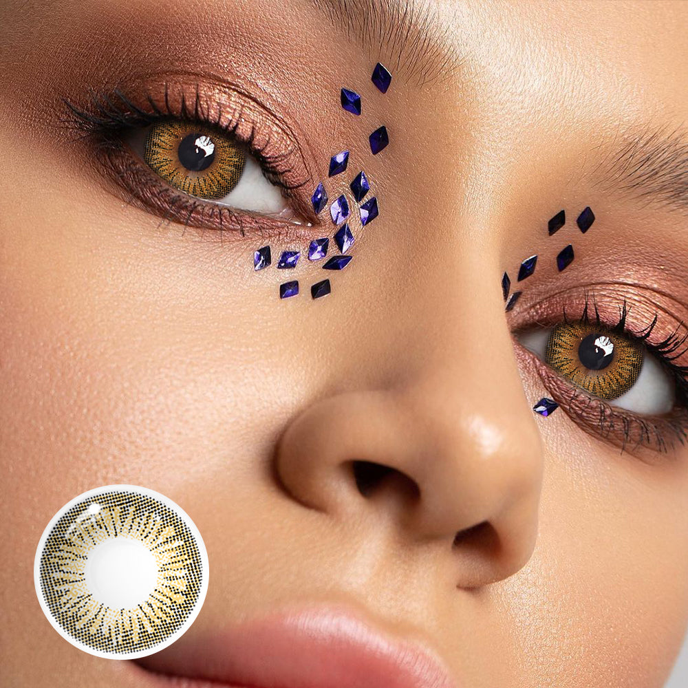 Bruna Brown Prescription Colored Contact Lenses