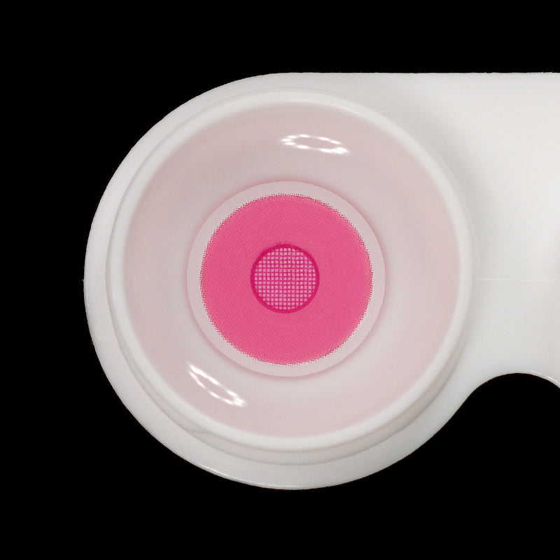 Cosplay Demon Slayer Rose Bloom Pink Colored Contact Lenses