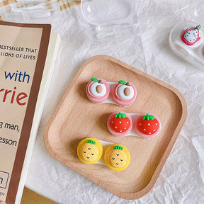 Cute Fruit Colored Contact Lens Case