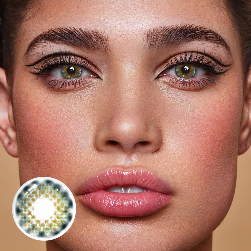 Lazuli Deep Green Colored Contact Lenses