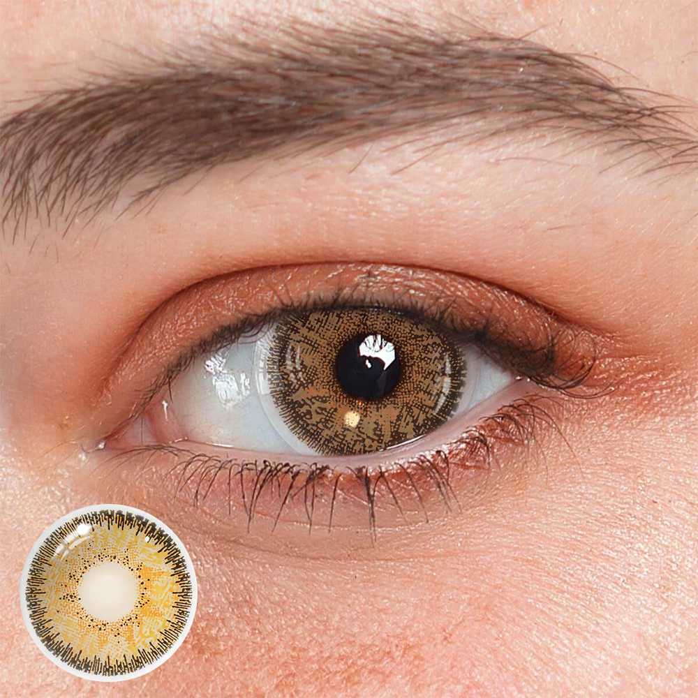 Artemis Golden Sand Colored Contact Lenses