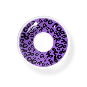 Cosplay Leopard Purple Colored Contact Lenses