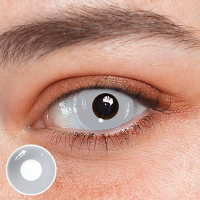 Cosplay Block Gray Colored Contact Lenses