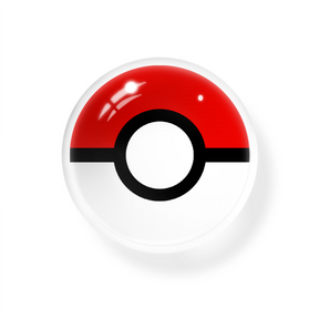 Cosplay Pokeball Full Red Colored Contact Lenses