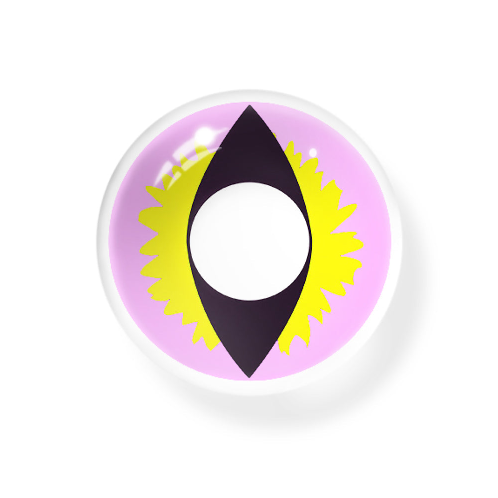 Cosplay Wild Cat Eye Purple Colored Contact Lenses