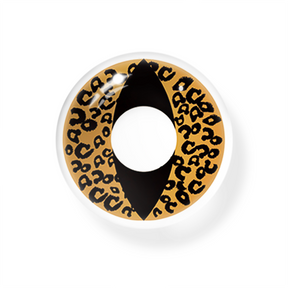 Cosplay Cat Eye Leopard Brown Colored Contact Lenses