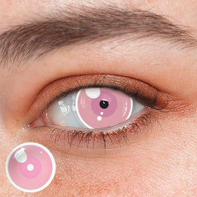 Cosplay Demon Slayer Nezuko Light Pink Colored Contact Lenses