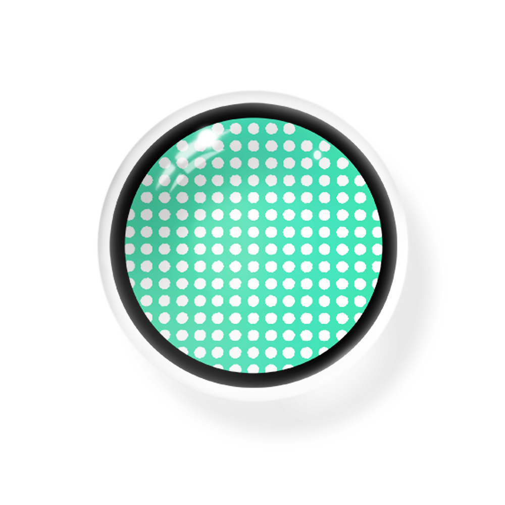 Cosplay Mesh Green Colored Contact Lenses
