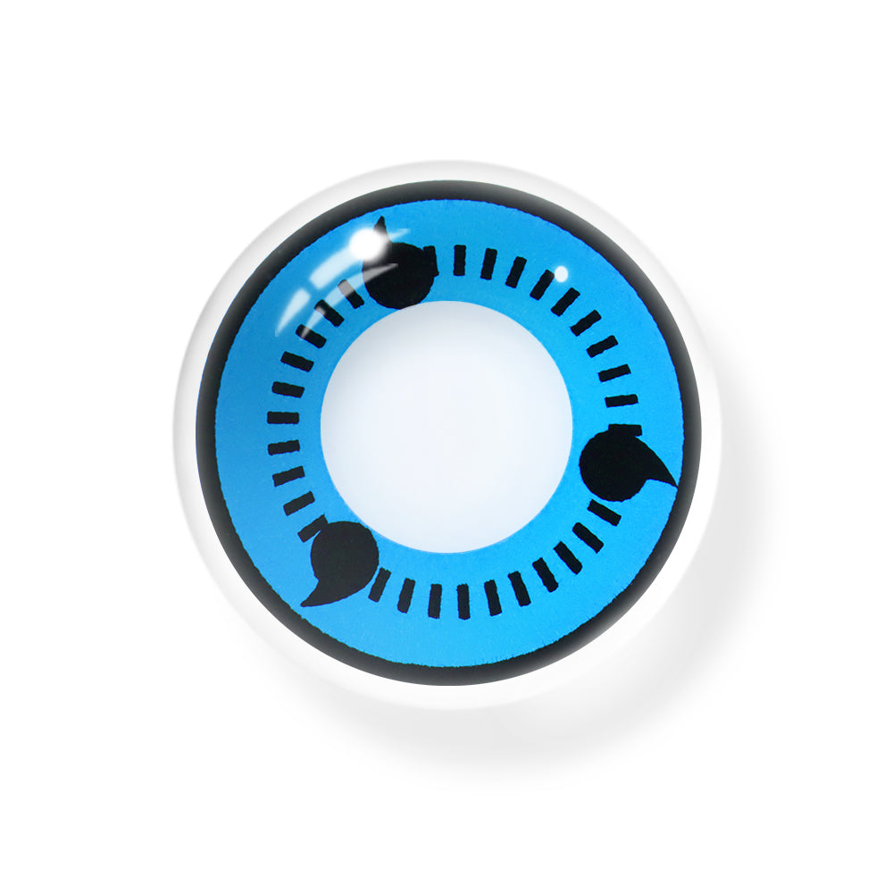 Cosplay NARUTO Sharingan Blue Colored Contact Lenses