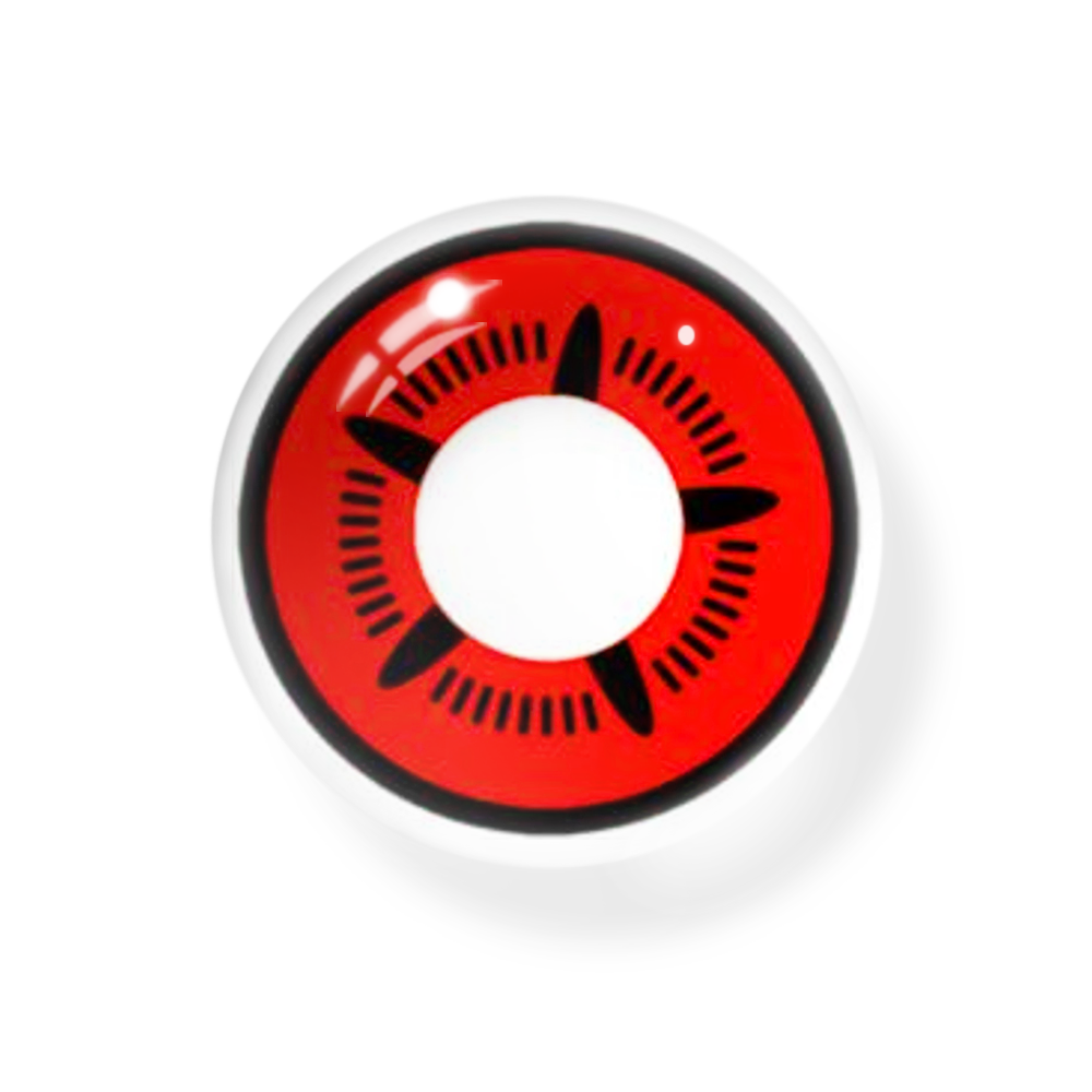 Cosplay NARUTO Obito Red Colored Contact Lenses